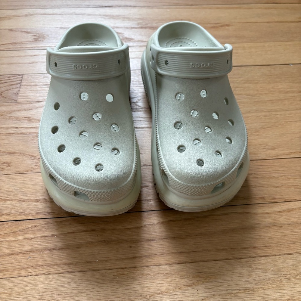 CROCS Elevated Platform Clogs in Light Cream - image 3
